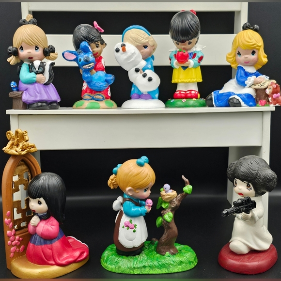 Snow White Inspired Altered Precious Moments - OOAK - Picture 6 of 6